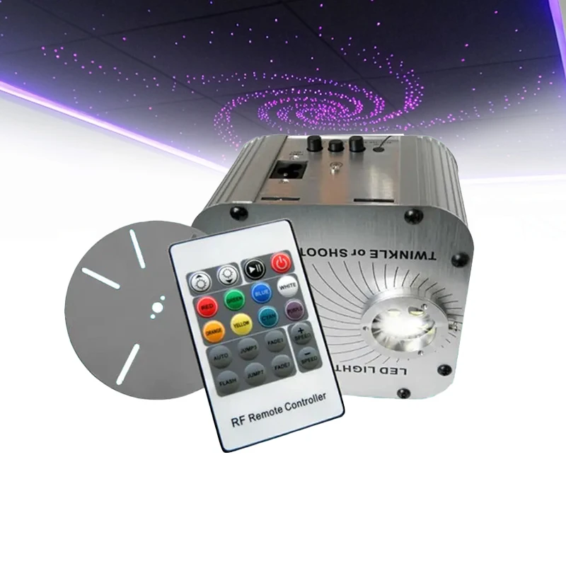 27W living room ceiling stars remote control fiber optic LED light source engine