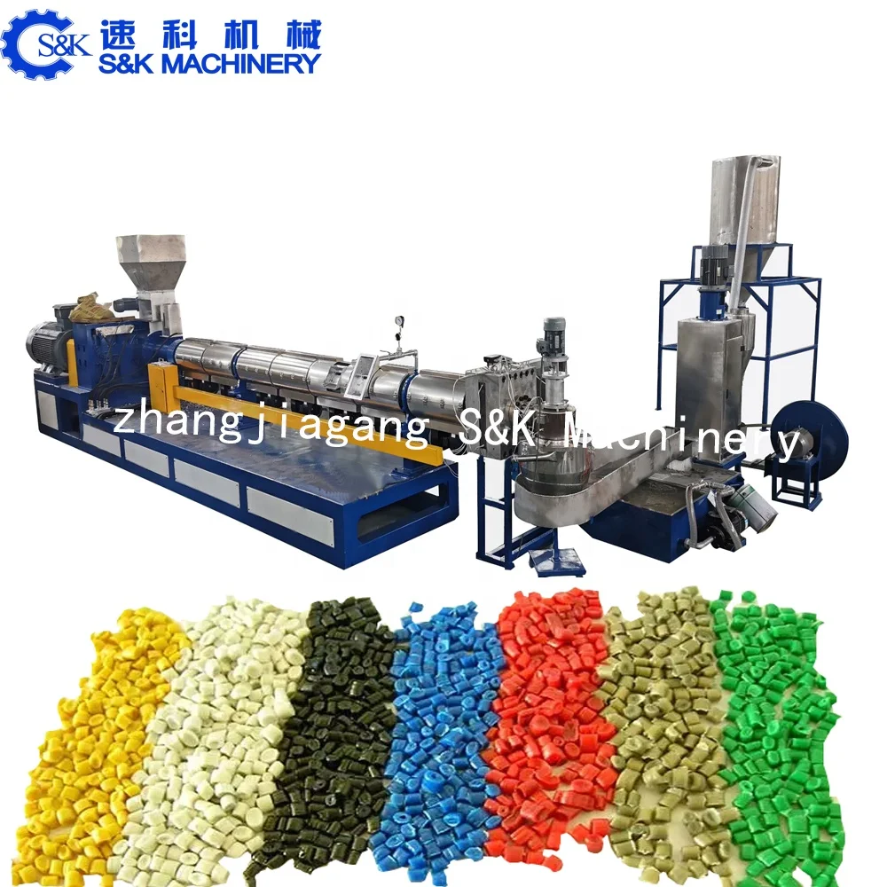 LDPE/HDPE /PP Polypropylene Films hot extrusion pp pe granules making  extruders machine