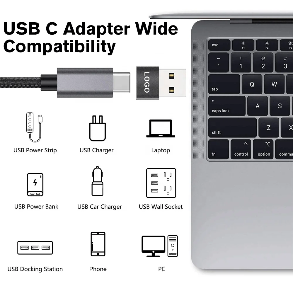  Amazon hot sale 2.0 usb type c to charger & adapter power adapters i phone for laptop