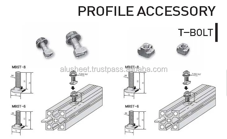 Superior Quality Korean Aluminum Profile, Pipe,Tube & Profile accessories