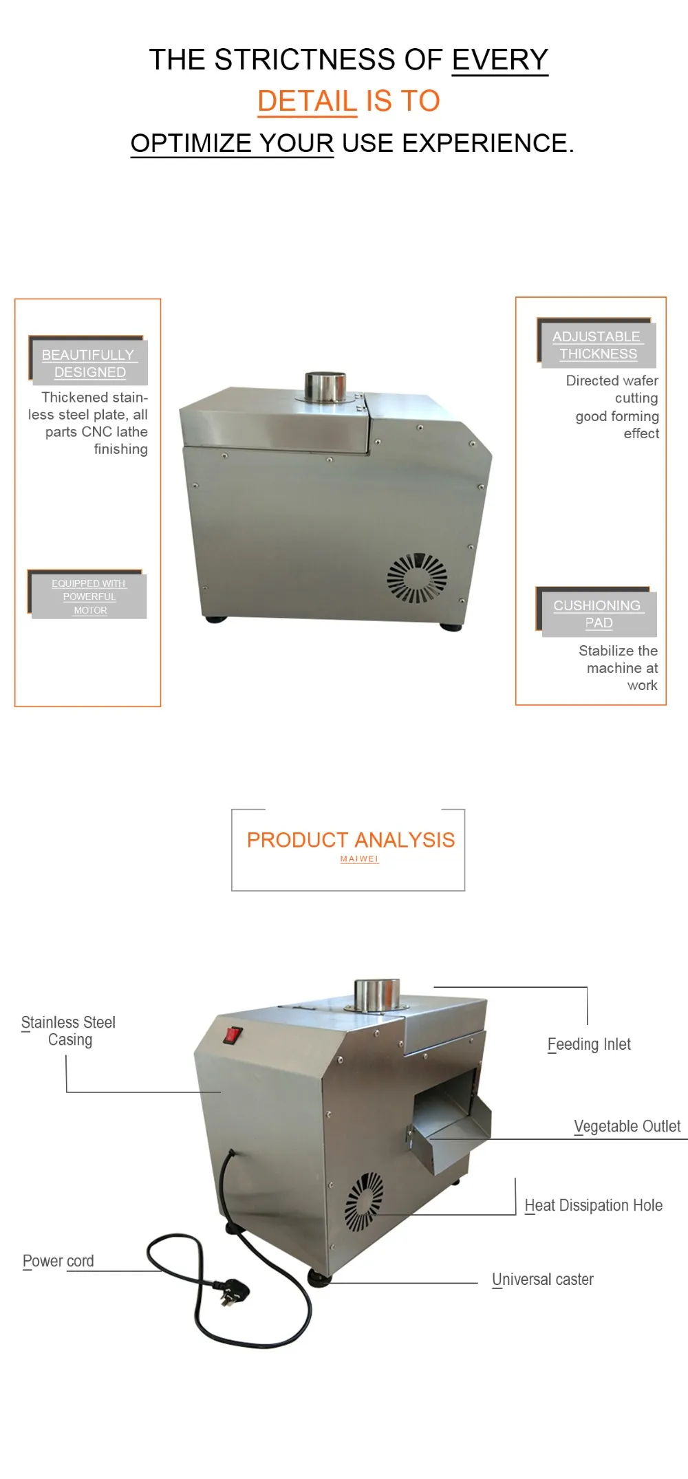 Best Bamboo Shoot Cutting Mushroom Slicer Machine Seafood Kelp Slicing