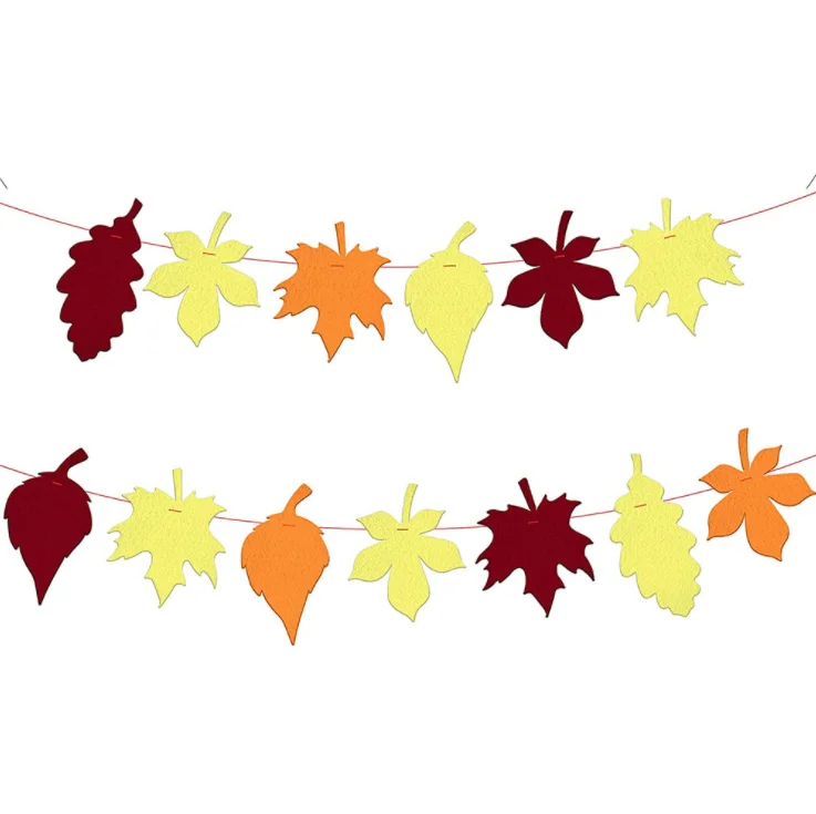 Amazon Popular Wholesale Thanksgiving Day Glitter Pumpkin Paper Party  Banner