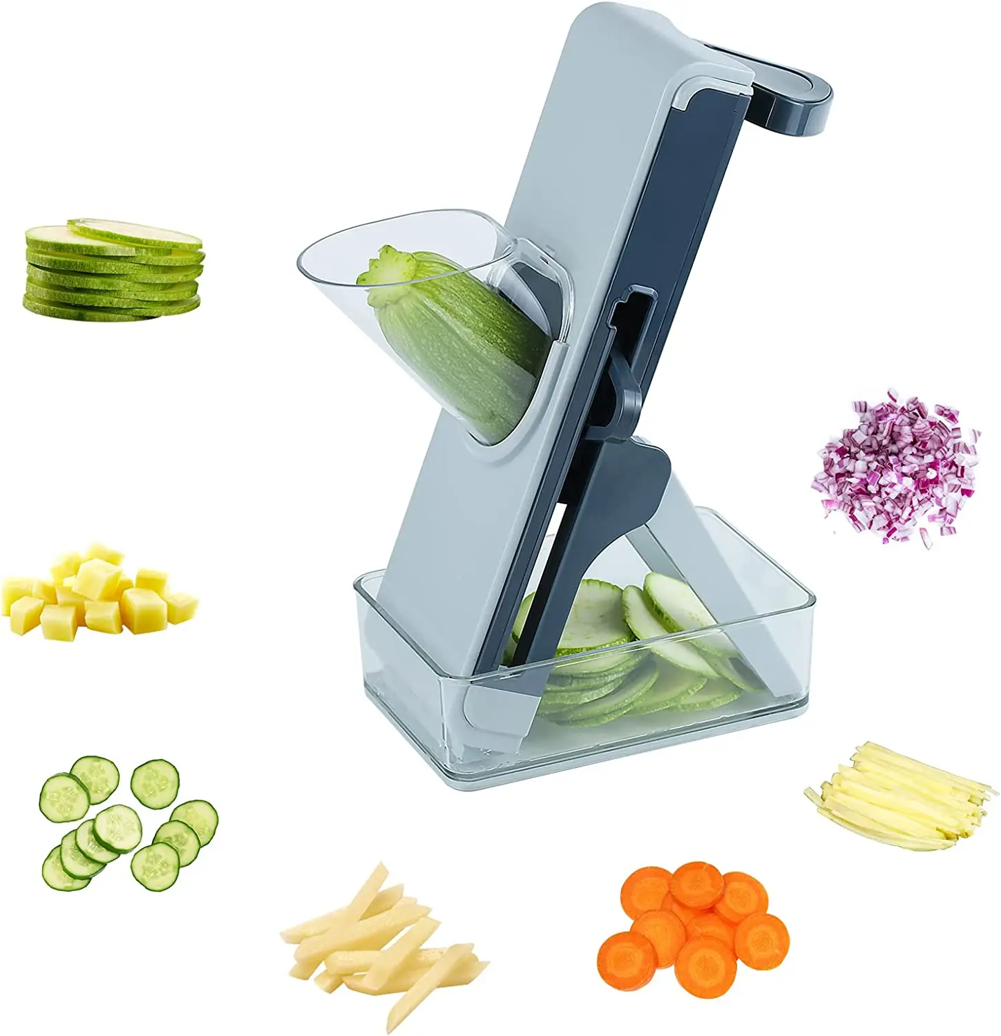 Kitchen adjustable blades manual stainless steel blades vegetable mandoline