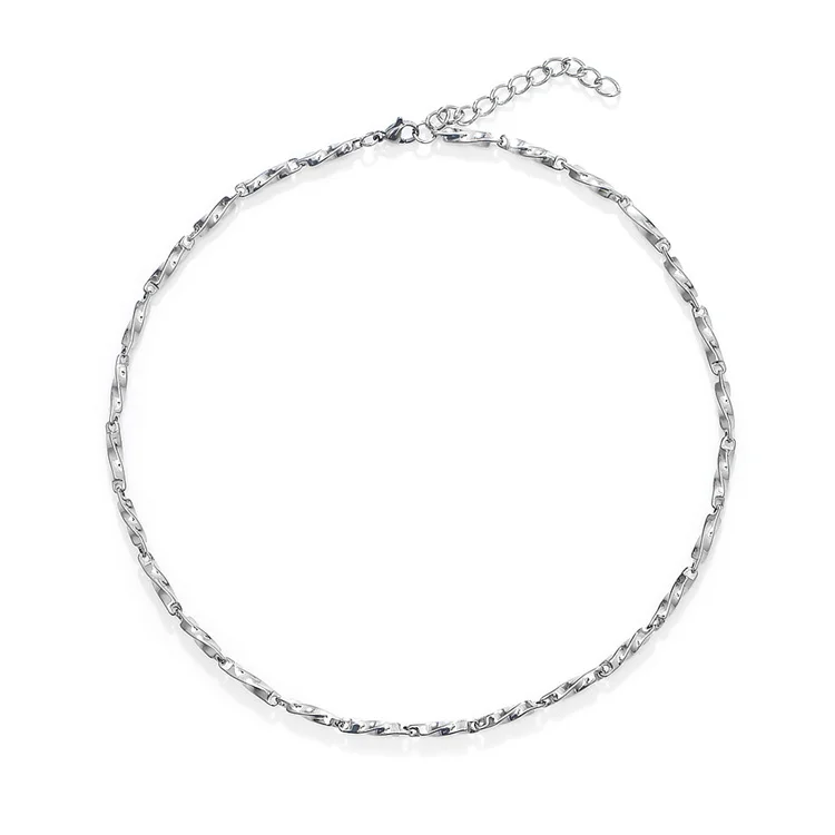 Fashion personalized jewelry necklace stainless steel mobius ring necklace