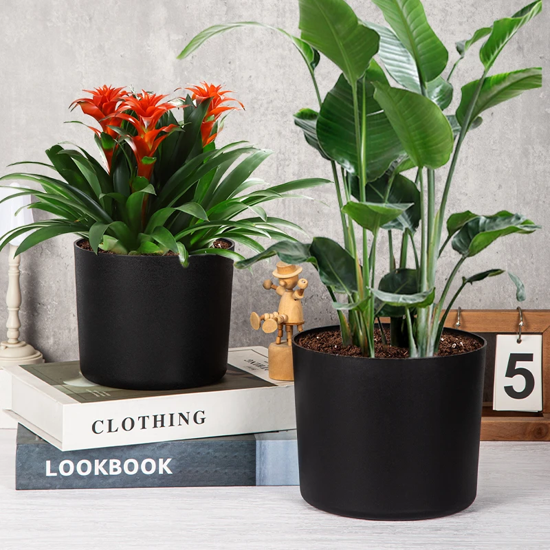 Yicai Round Planters for Indoor Flowers Pots Plants Plastic Nursery Planting Orchid Garden Rural Extra Large Trees