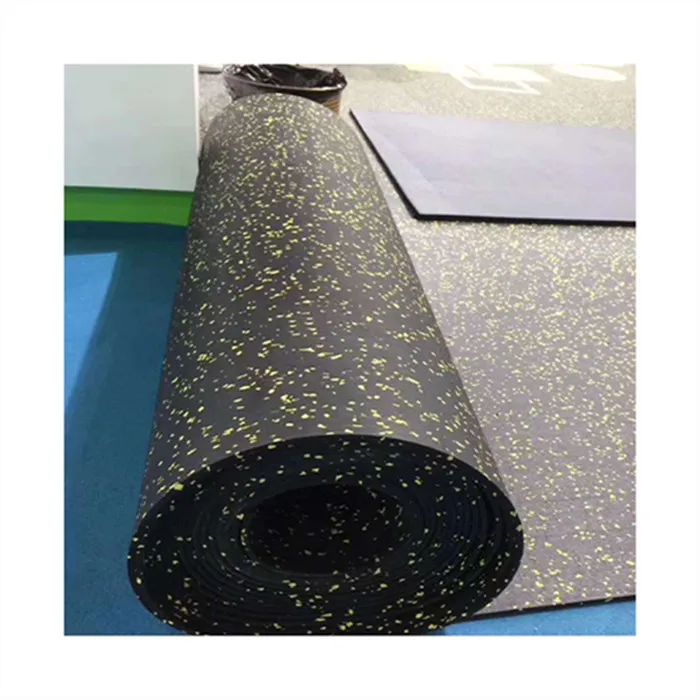 Wholesale Waterproof Black+EPDM 3mm-12mm Rubber Gym Floor Roll