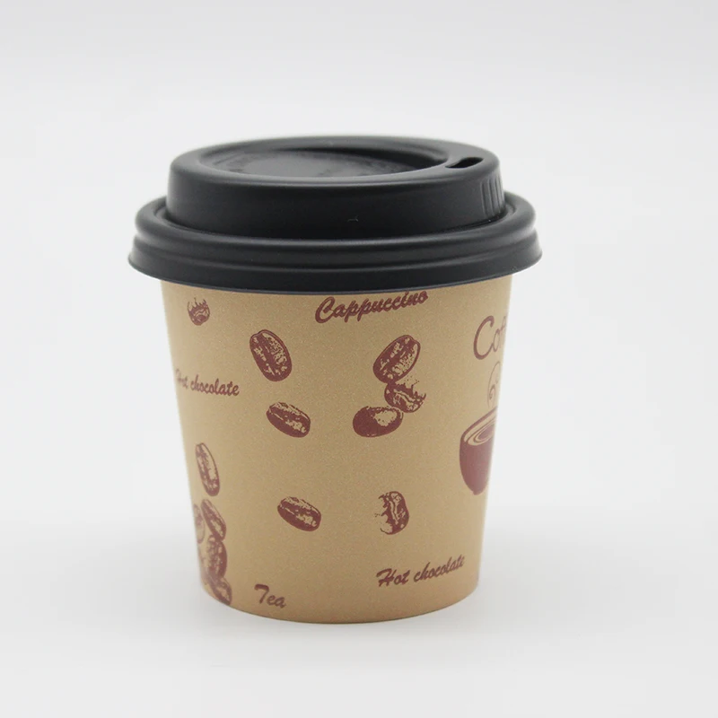 
6oz Manufacturer Wholesale Single Wall Printed Hot Drinks PE Paper Cup 