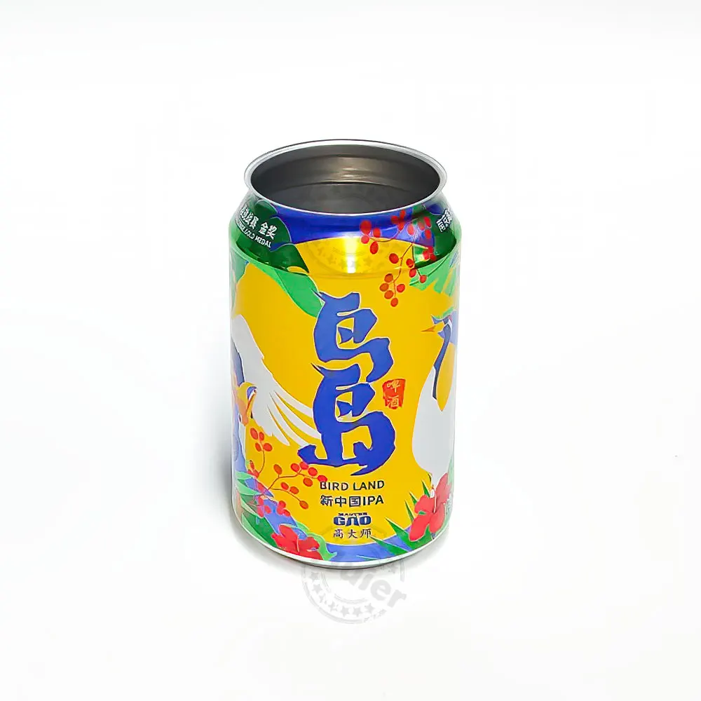 330ml 500ml 12oz 16oz wholesale food grade slim blank empty printed aluminum empty beverage beer cans for soda drinks