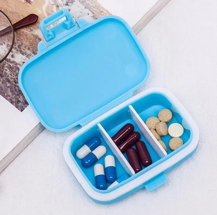 Mini Portable Plastic PP Storage Container Jewelry case  Pill box Organizer  Pill Medicine Case