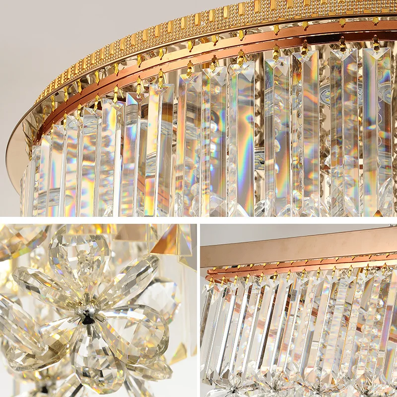 modern luxury k9 crystal chandelier lighting gold chandeliers pendant lights