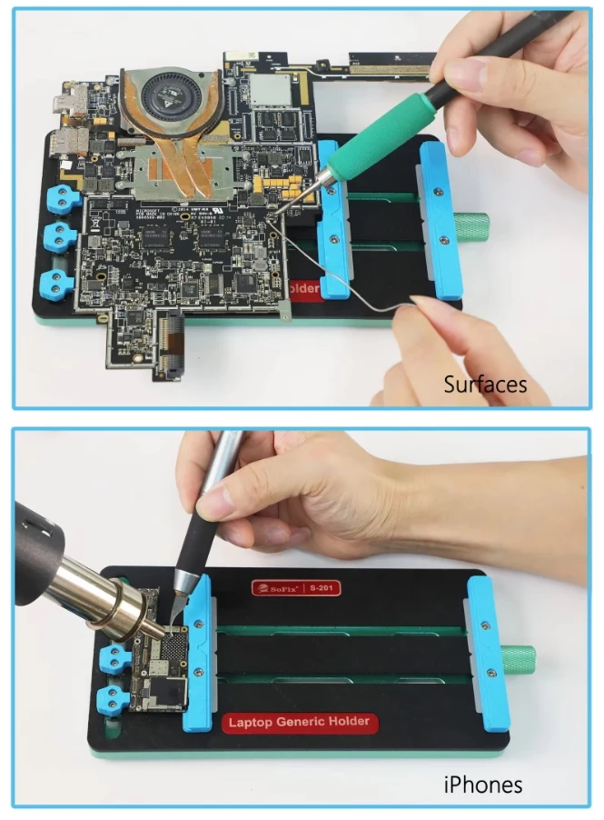 Universal Logic Board Test Tool for Macbook Phone Tablet PCB CHIP Fixture BGA Rework Fixing Clamp Welding & Soldering Supplies