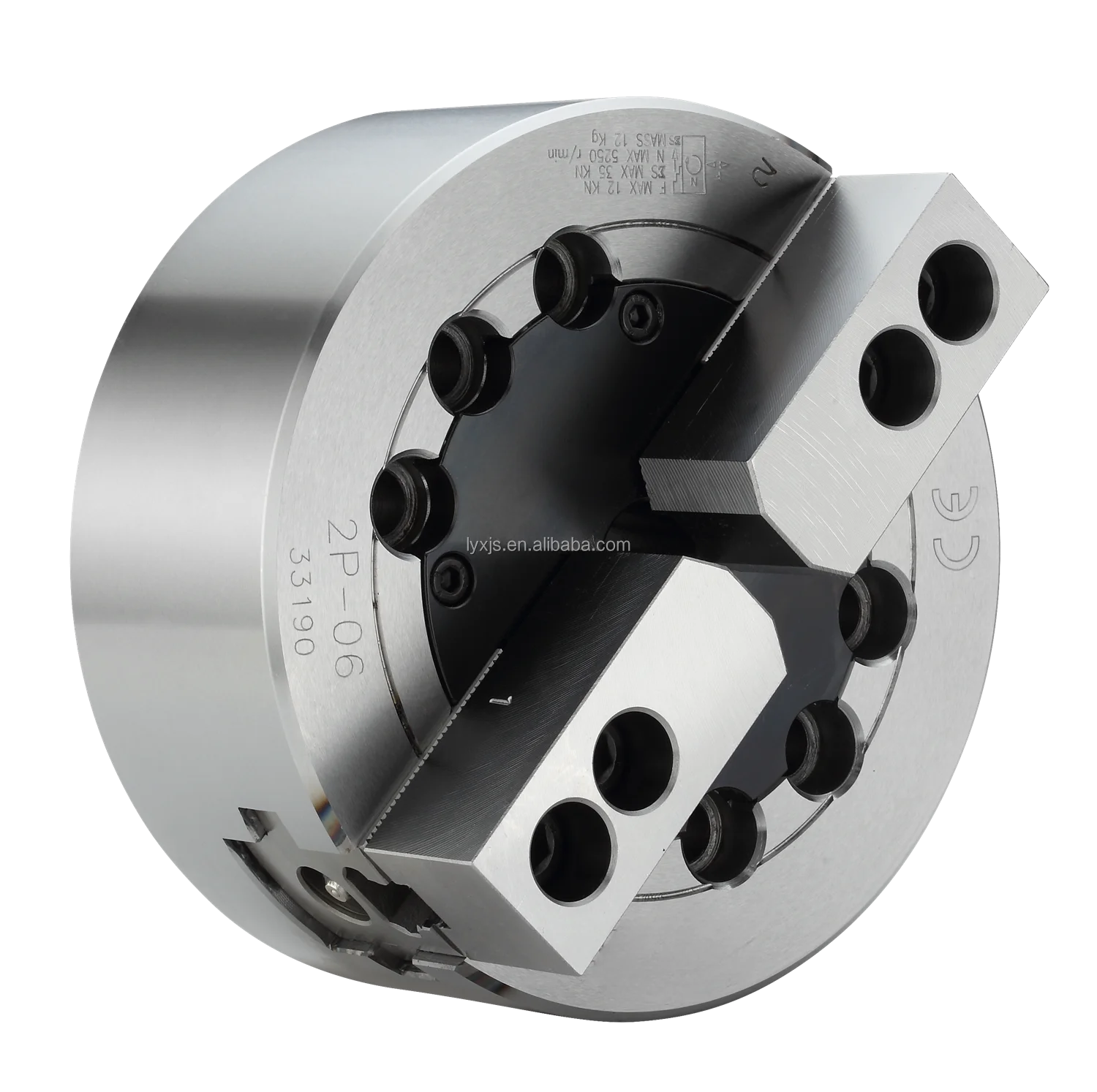 OPBT-206 2 Soft-Jaws Lathe Chuck Hydraulic chuck 2 jaw A2-5 Nose of Spindle lathe chuck