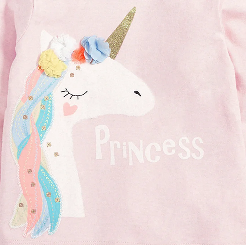  Hot Sale Casual Shirts Kids Clothes Autumn 2021 Children Top Baby Shirt Unicorn Pattern