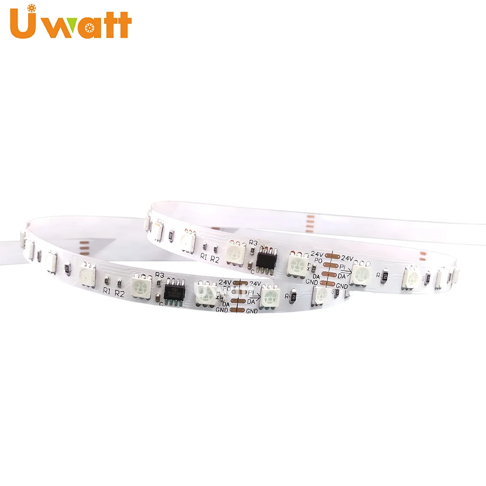 Full Dream Color Addressable Controller 60led/m 12V 24V RGB RGBW WS2811 LED Strip With Decoration
