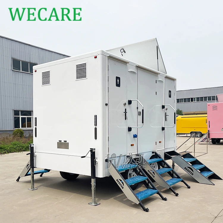 Wecare 350*210*210 см открытый роскошный мобильный туалет прицеп для туалета открытый портативный