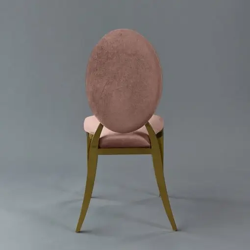Factory supply pink and gold events stainless steel stackable chair gold luxury louis events banquet wedding chairs for event