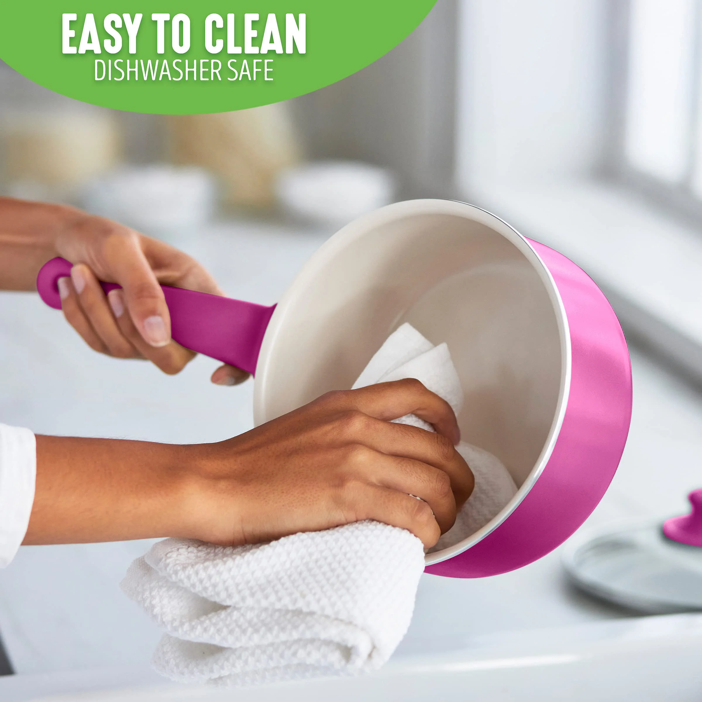 Wholesale High Quality 12pcs Nonstick wine red Aluminum Kitchen Pots and Pans Set With Glass Lid