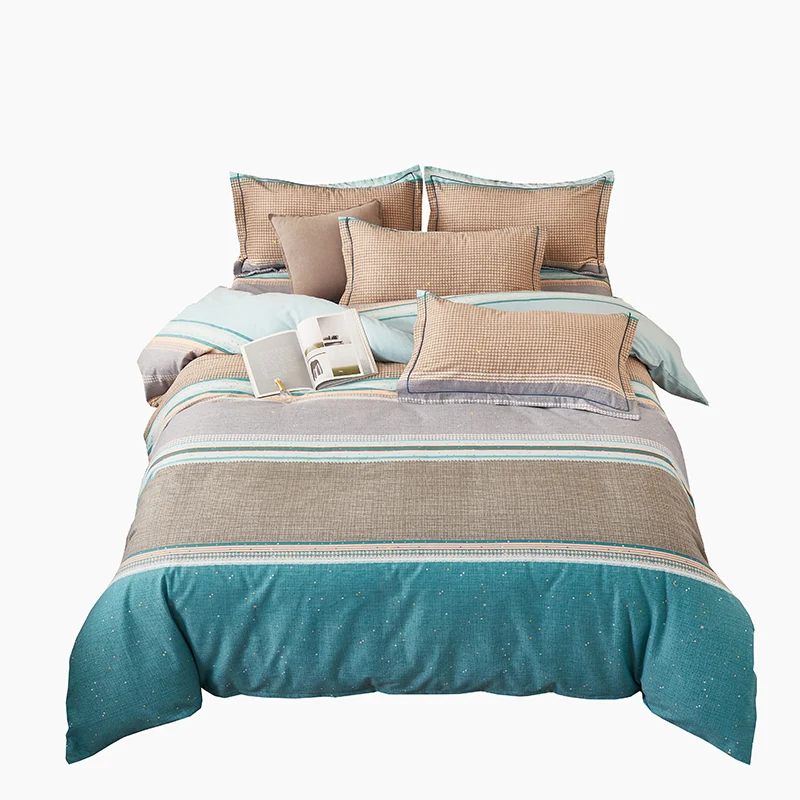 Instagram Style Bedding Set China Cheap 100 Cotton Printed Quantity Cover Cotton Adult Technics Pattern Pcs Feature Material