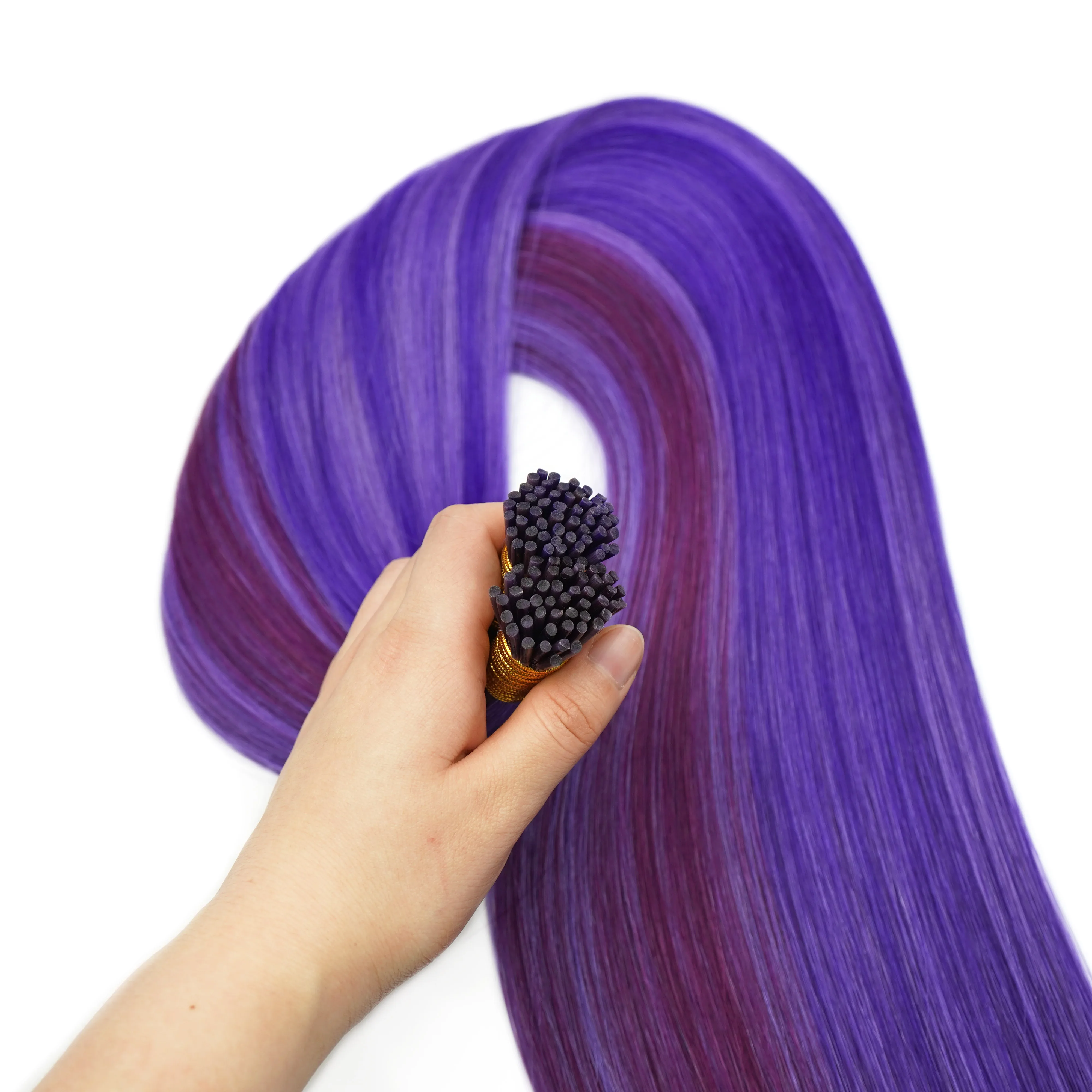 Factory raw I tip  natural human hair 100% extensions 1 gram wholesale russian hair