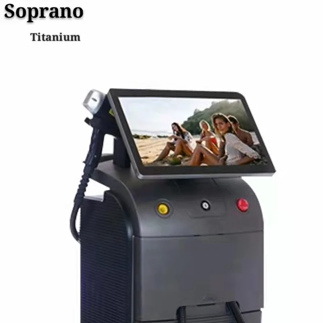 2021 Factory Price Professional Alma Soprano Titanium 6001200 1600W 3 Waves Diode Laser Hair Removal Alma Soprano Ice Platinum