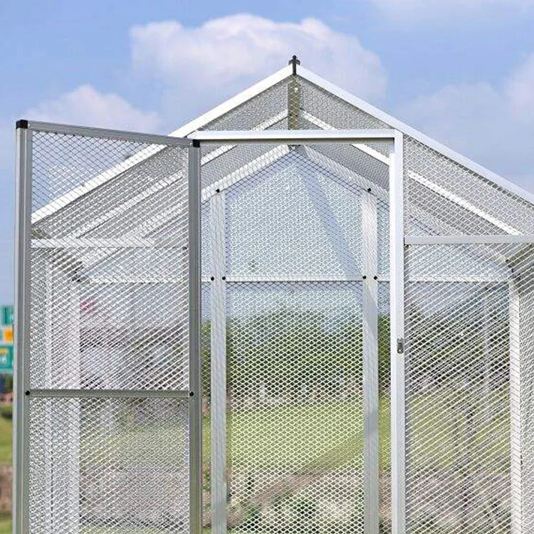 Hot Sale Easy Assemble Aluminum Large Animal Bird Cage Walk In Aviary