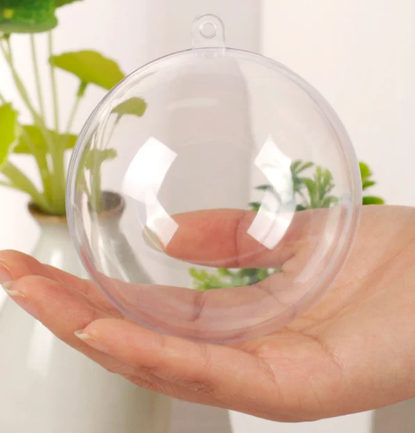 
Christmas ornaments clear plastic ball with all size 