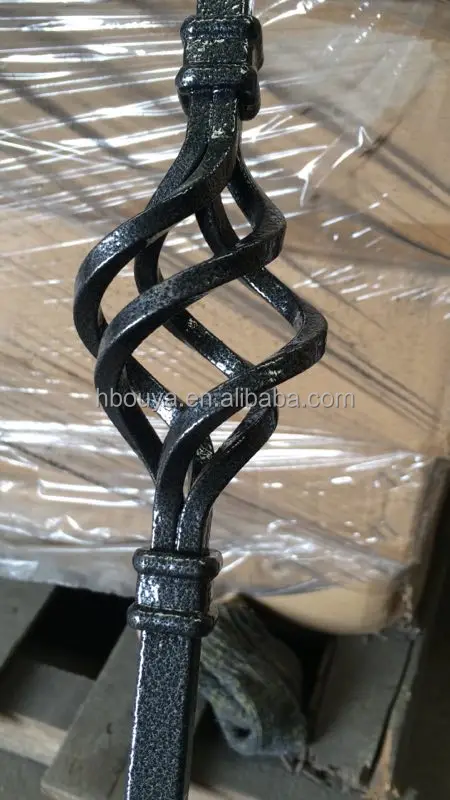 America and Canada Hot Sale Decorative Powder Coated Indoor Iron Stair Parts