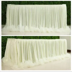 WHOLESALE 2020 fancy table skirt wedding decoration