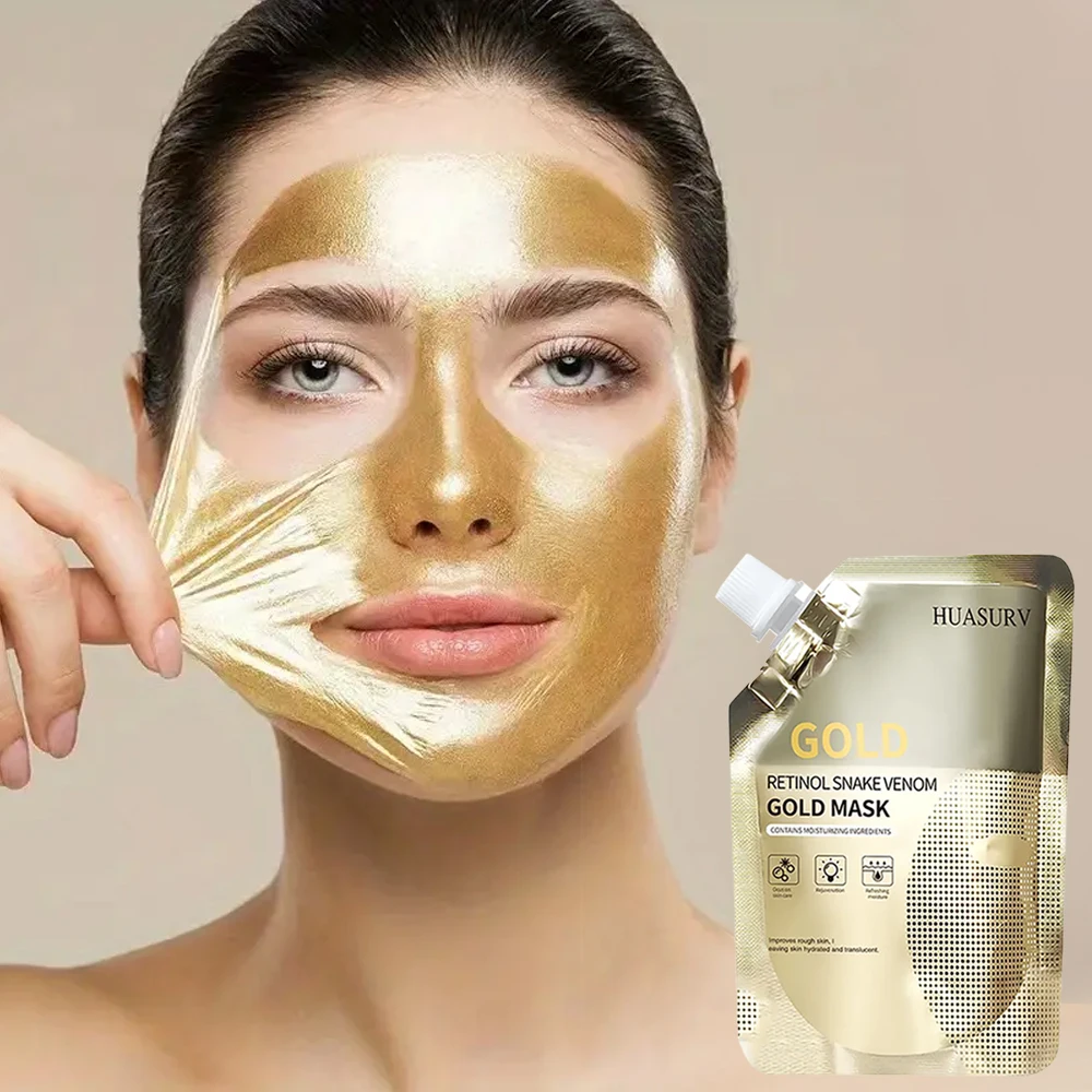 Retinol whitening hydrating facial masks gold peel off mask vitamin c face mask