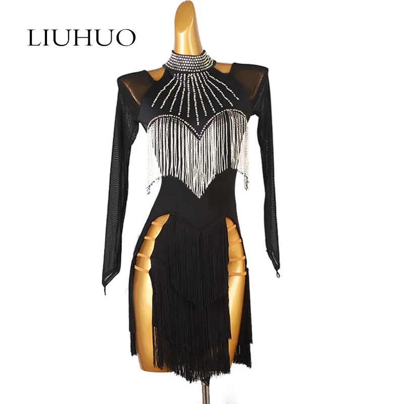 LUHUO Latin Dance Dress Leotard Performance Elegant Costumes Print Dance Professional Ballet Wholesale for Girls Adults