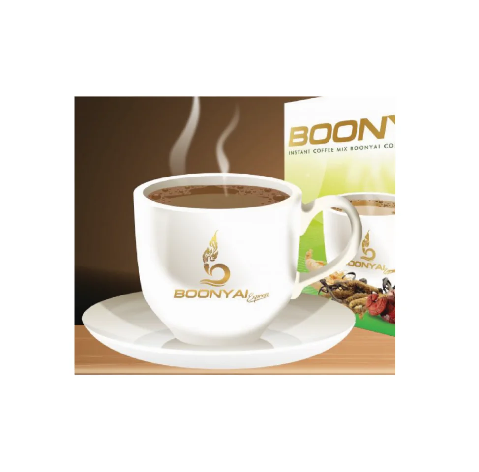 Premium Grade Of Instant Coffee In Sachets Package Boonyai Brand For Loose Weight Control Product From Thailand