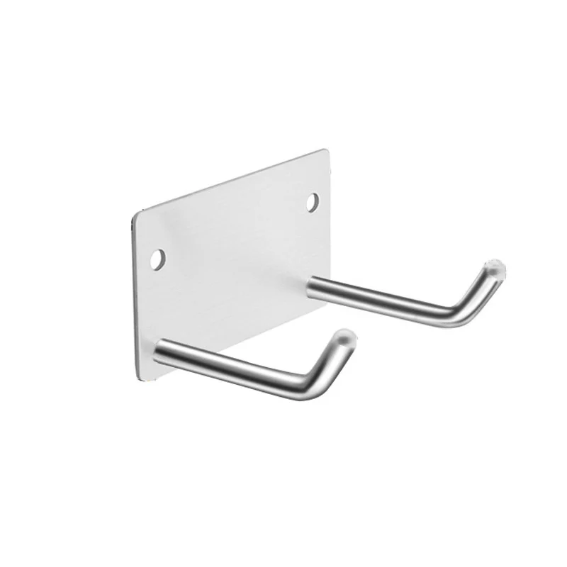 High Quality 304 Stainless Steel Wall Bathroom Hook Nail Free Self Adhesive Hooks