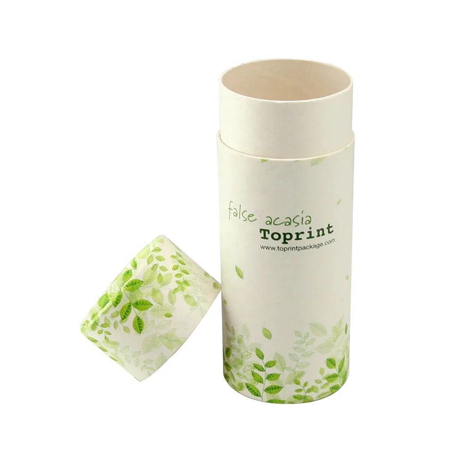 
Custom Recycled Cosmetics Cardboard Cylinder Eco-Friendly Art Paper Tube For Skin Care Perfume Packaging 