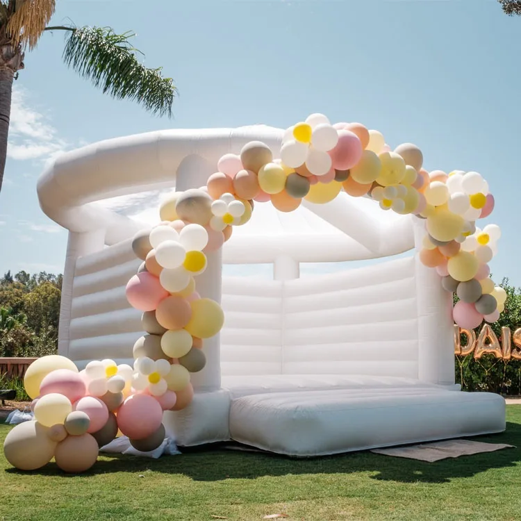 6x6 Castle Big King Size Toddler Mini White Bouncer Bounce House With Ball Pit