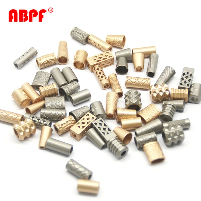 Factory wholesale metal cord end stopper custom drawstring buckle bell toggle stopper for garment accessories