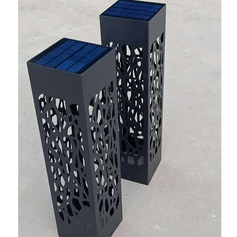 corten steel lamp post solar led steel post lamp,Corten steel lamp post