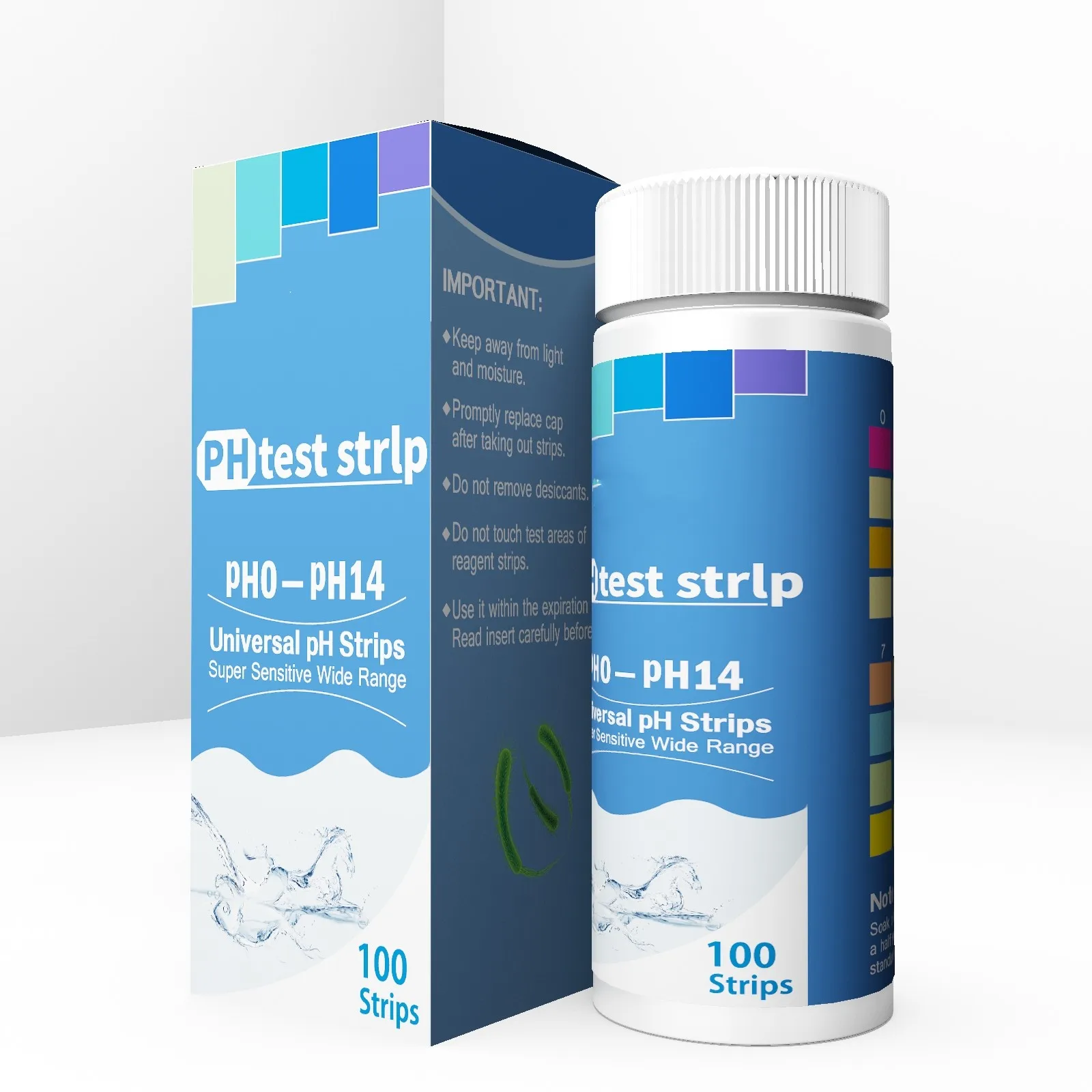 Universal PH test paper laboratory saliva urine vaginal ph test strips