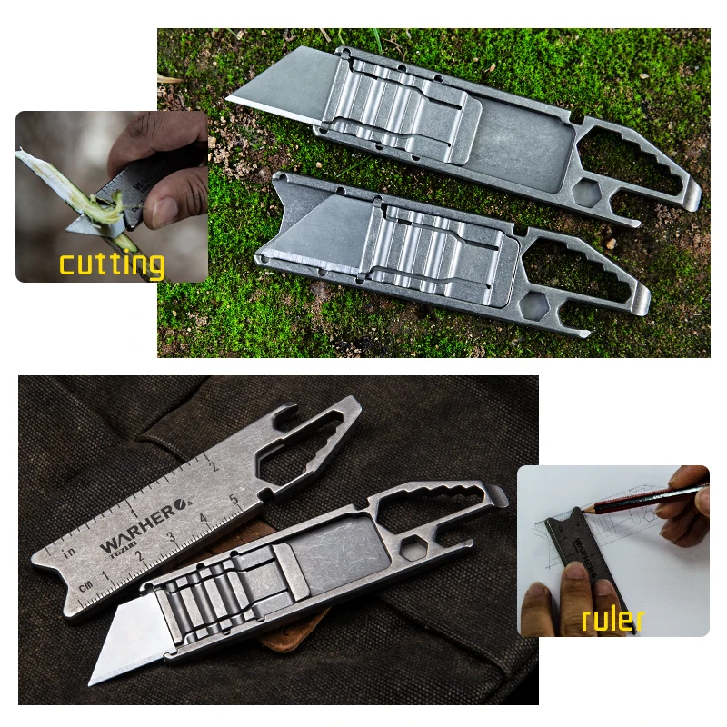 Outdoor edc gadget multi-function knife quick change blade new structure can be customized