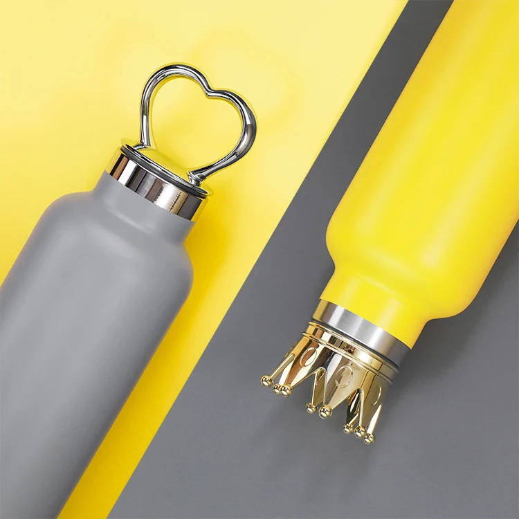  Королевская крышка короны индивидуальные вакуумные изолированные бутылки для воды из нержавеющей стали