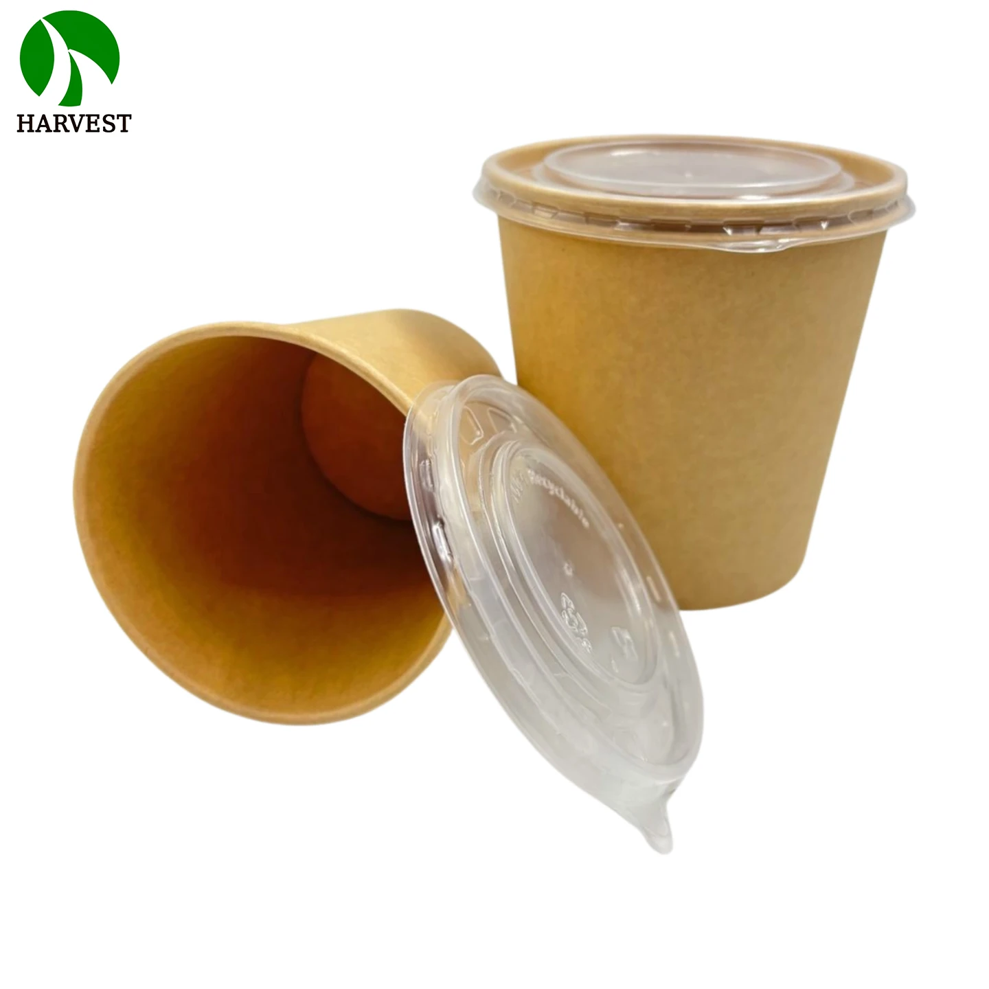 8/10/12/16/18/24 oz Disposable paper soup bowl container take away food cup packaging