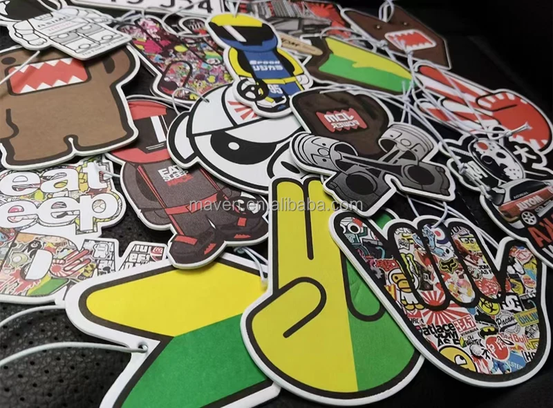 Paper Hanging Wakaba Japan Treefrog Leaf Hand Eatsleep Domo Kun JDM Air Freshener