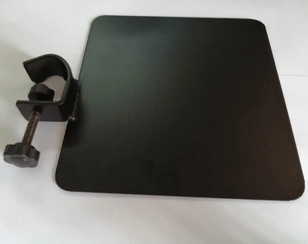 Microphone Stand Tray Mount Clamp on Rod Holders, Microphone Stand Desk for Music Sheet, Live Streaming, Recording