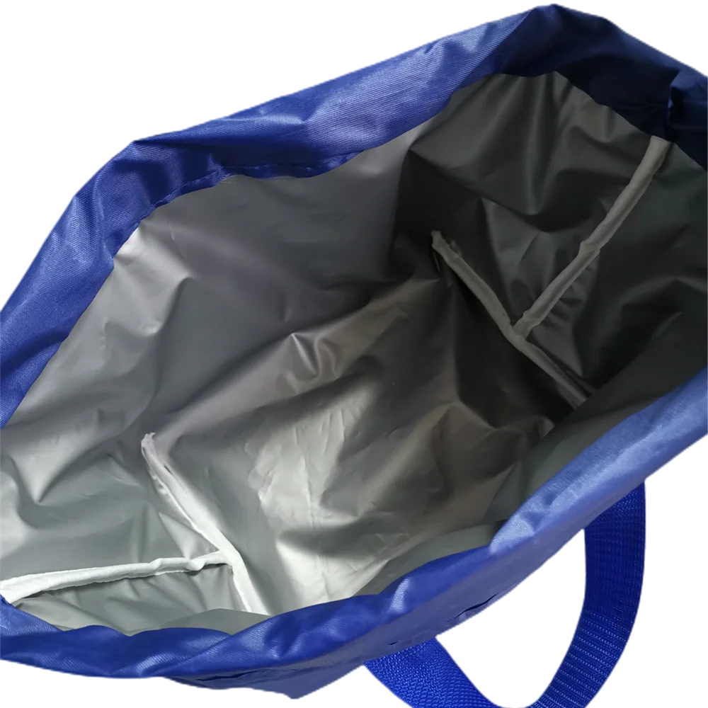 Polyester Oxford Thermal Insulated Bolsa Milk Drink Can Cooler PEVA Lunch Tote Box Bag for Kids School drawstring