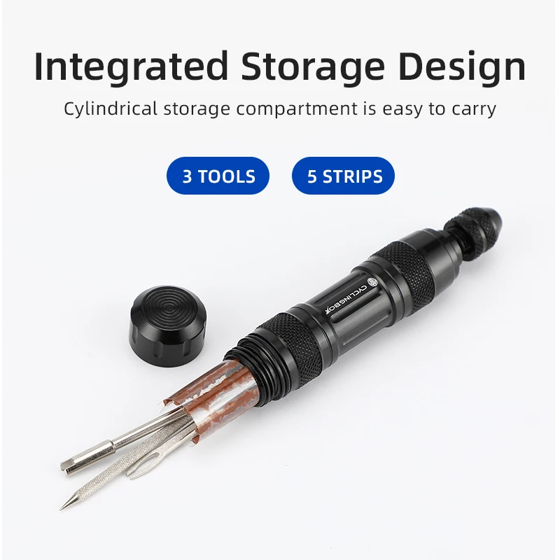 Bicycle parts repair tool combination mountain aluminum alloy tire repair portable household emergency rubber strip equipment