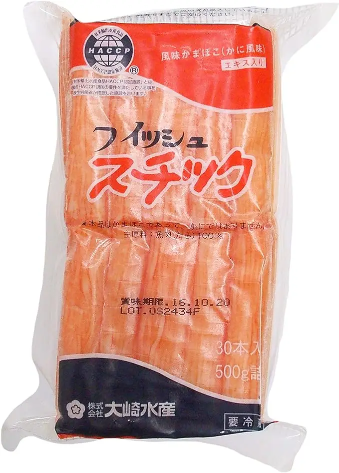 Refrigerated 100% cod fish meat kamaboko instant food frozen imitation crab sticks