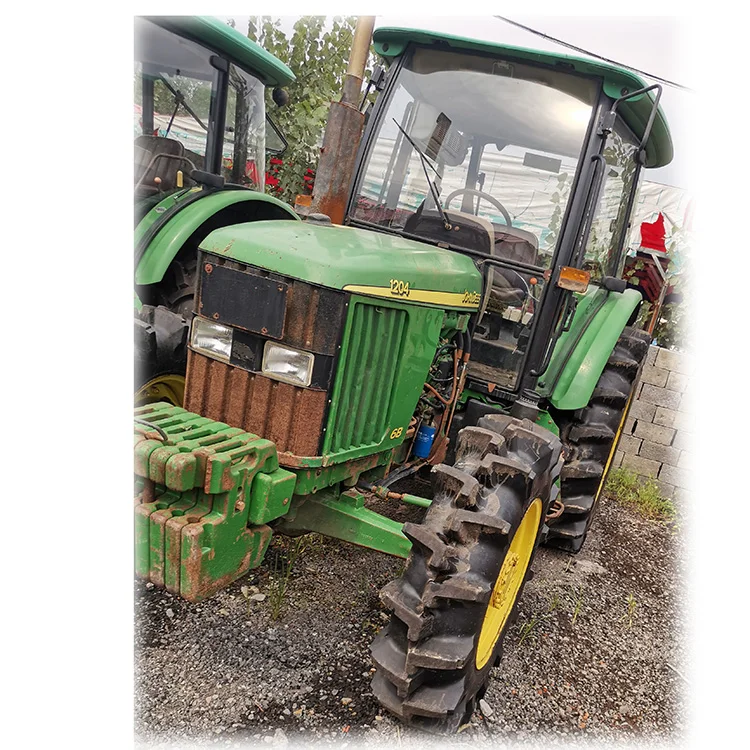 Ферма б/у John Deere дизельный трактор 1204 л. С. фермерские тракторы deere Kubota для сельского хозяйства 4wd американское