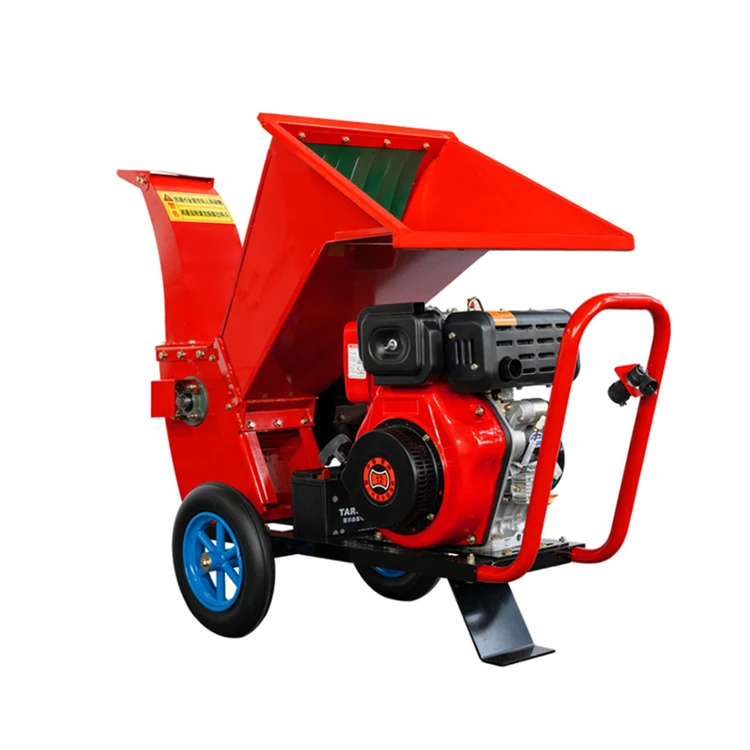 Electric Wood Chipper Shredder for Forestry 15hp Machinery Shredder Wood Tree Branch Cutting Machine