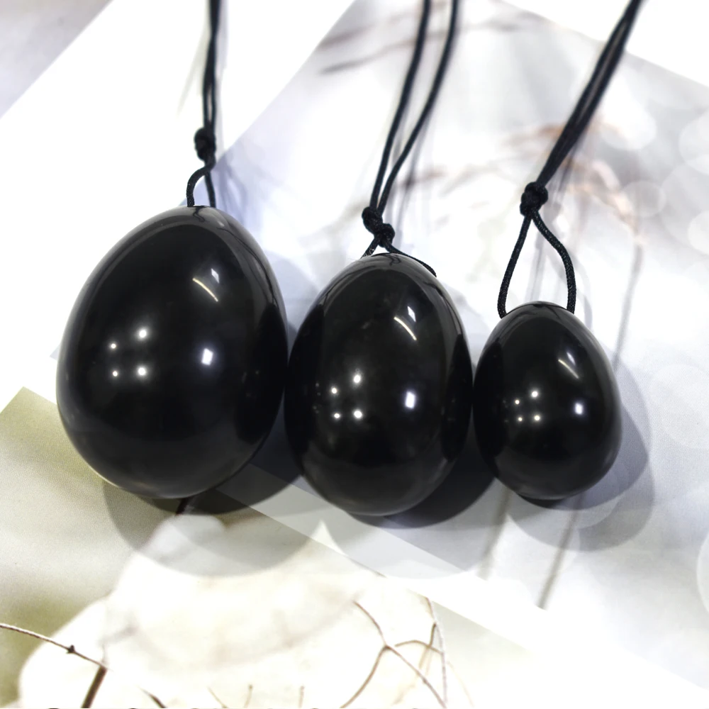 Nephrite jade egg Obsidian Jade Eggs 100% Natural Custom Jade Yoni Eggs For Women