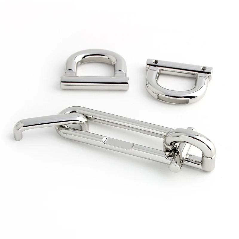 2023 STOCK Luxury Metal K Gold Silver Purse Snap Lock Handbag Hardware Clasp Decor Push Closure Turn Twist Lock Bag Lock