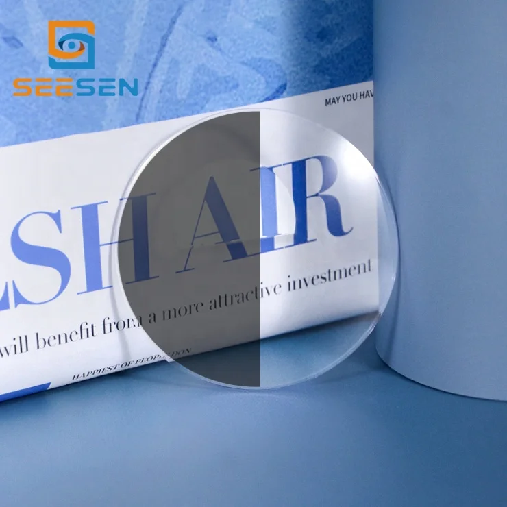 Fast change adaptive lens 1.56 flat top FT-28 photochromic optical eyeglass lenses made in China